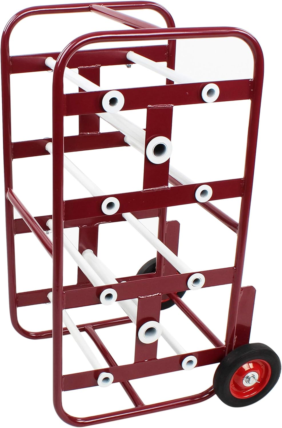 Red Wire Spool Rack with Wheels C383170