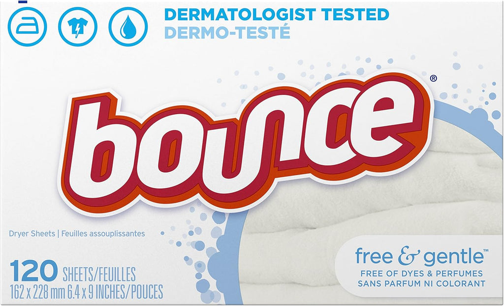 Free & Gentle Fabric Softener Dryer Sheets, 120 Count M70441