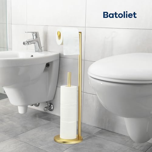 Toilet Paper Holder Stand with Storage J19254