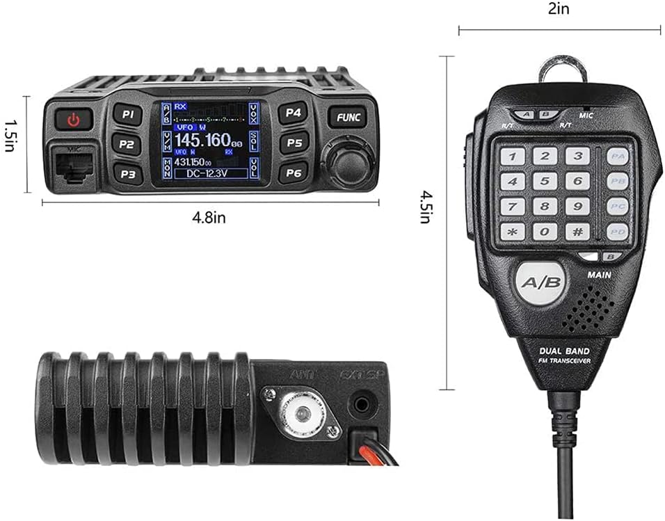 25 Watt Mini Dual Band VHF UHF Two Way Radio J498588