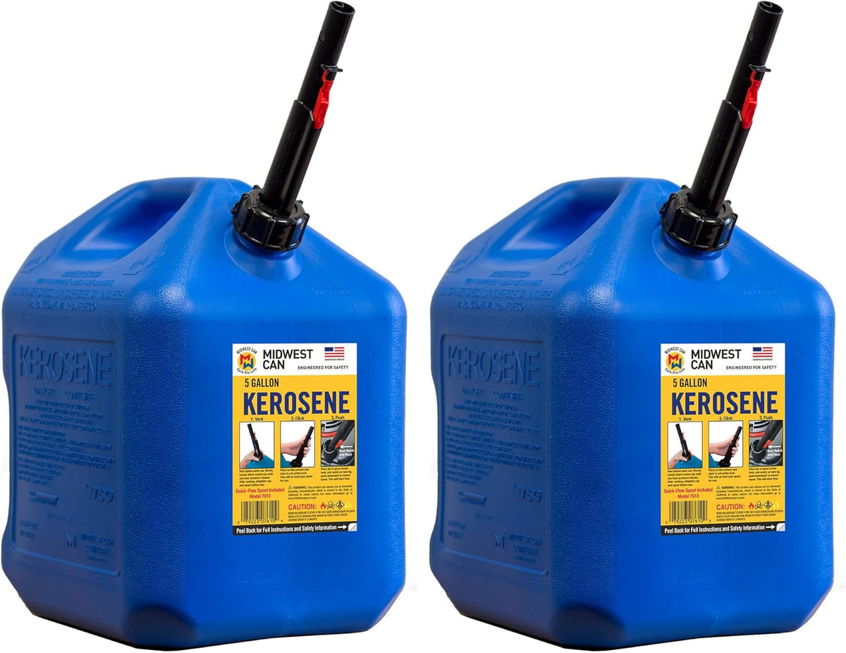 5-Gallon Blue Kerosene Gas Can Container (2 Pack) G91722