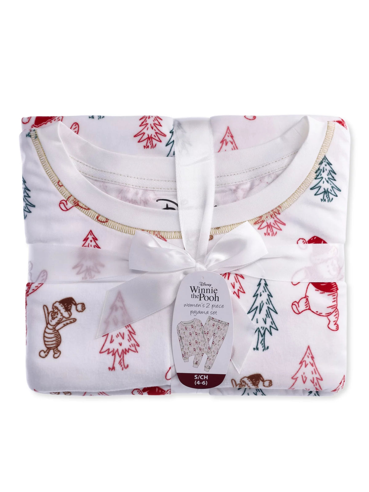 Women's Christmas Top and Pants Pajama Set, 2-Piece S372453