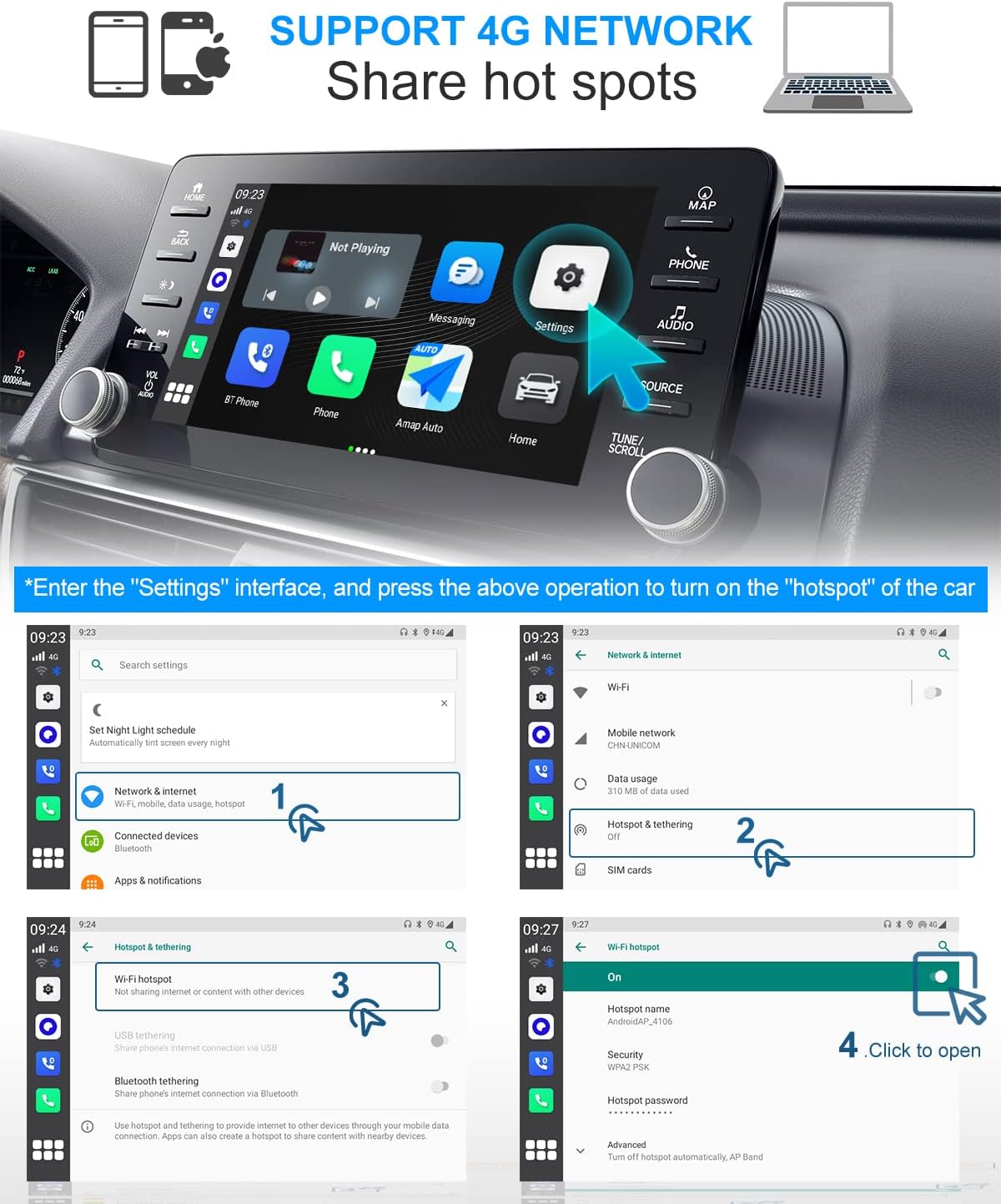 Wireless CarPlay & Wireless Android Auto Car Adapter V76553