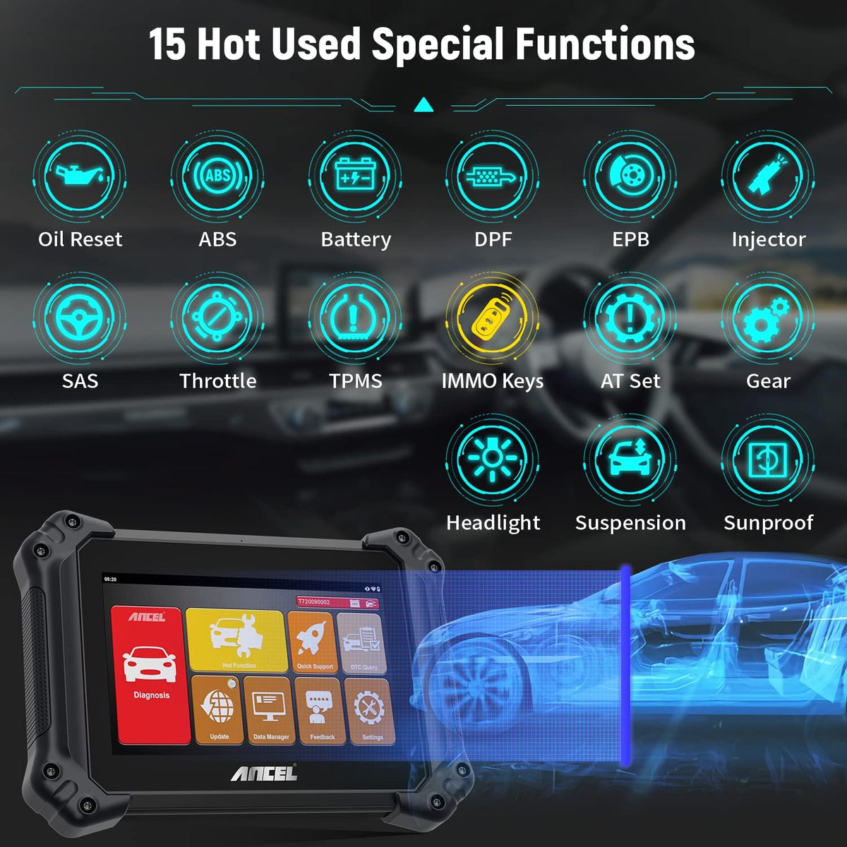 OBD2 All System Car Diagnostic Scanner X339335