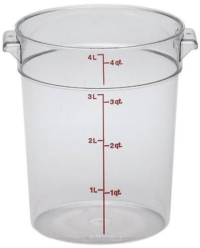 Polycarbonate Round Food Storage Container 4 Quart T26349
