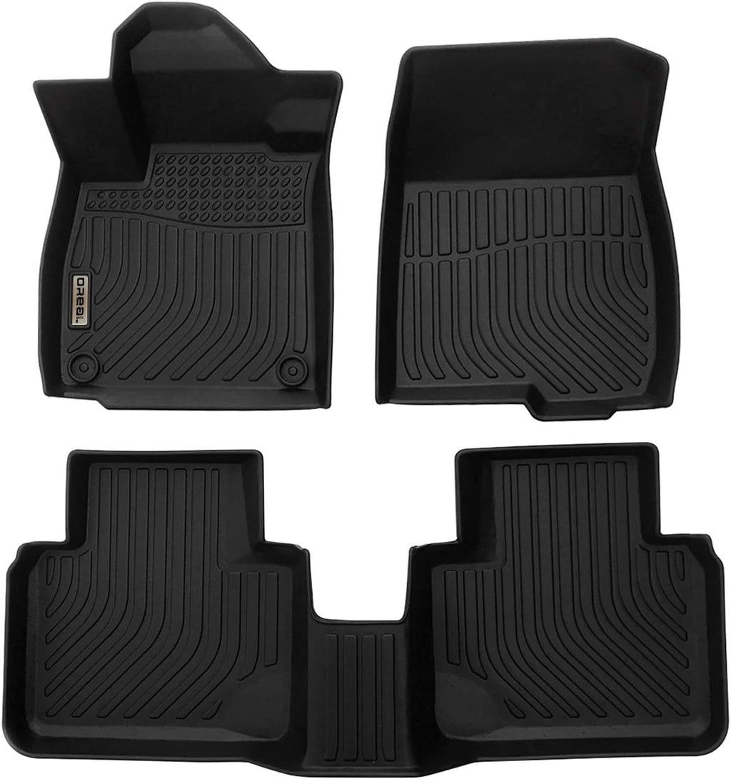 Black TPO Floor Mats Liners Front and Rear A8497