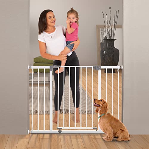 White Extra-Wide Baby Safety Gate G343