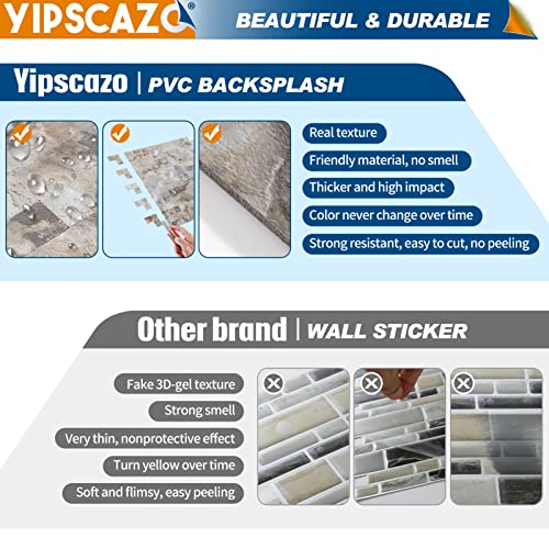 20 Sheets Peel and Stick Stone Metal Tile Backsplash (12'' X 12'') J8992