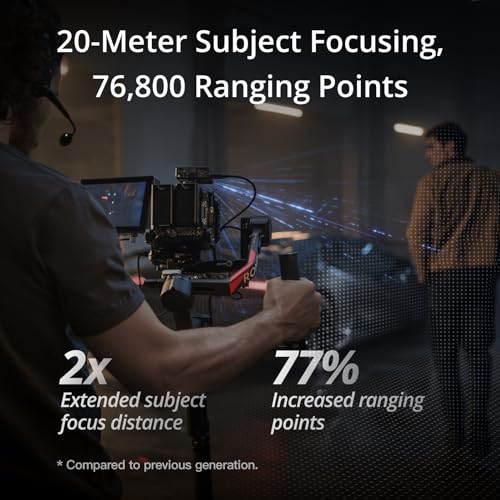 Focus Pro Creator Combo, AMF Lens Control System, 20-Meter Subject Focusing, 76,800 LiDAR Ranging Points, AI Recognition, FIZ Lens Control Hand Unit Z820