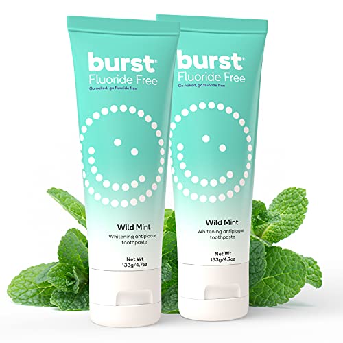 4.7oz 2 Pack Wild Mint Fluoride Free Whitening Toothpaste G727