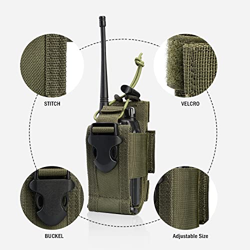 MOLLE Radio Pouch Universal Walkie Talkie Holster W6293