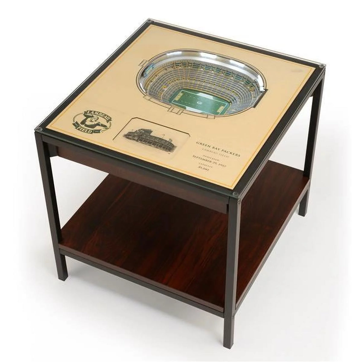 25.5 x 19.5 x 3.5 in. Lighted End Table U702