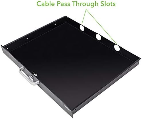19 Inch 1U Rack Mount Drawer with Key W8440