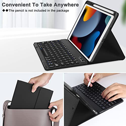 Teal Detachable BT Keyboard Case for iPad 10.2 Y22263