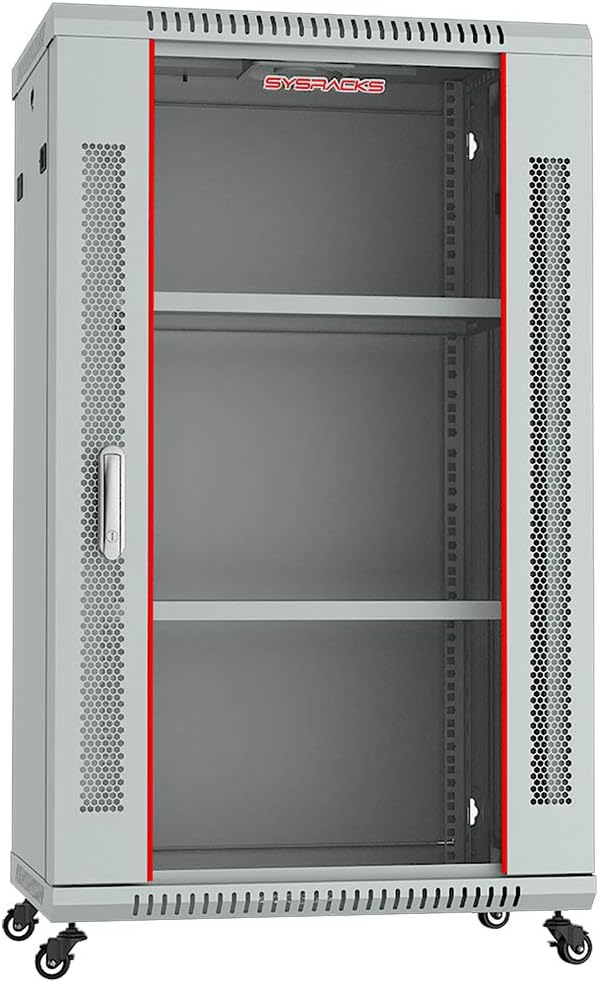 18U Gray Wall Mount Server Rack Cabinet O4939