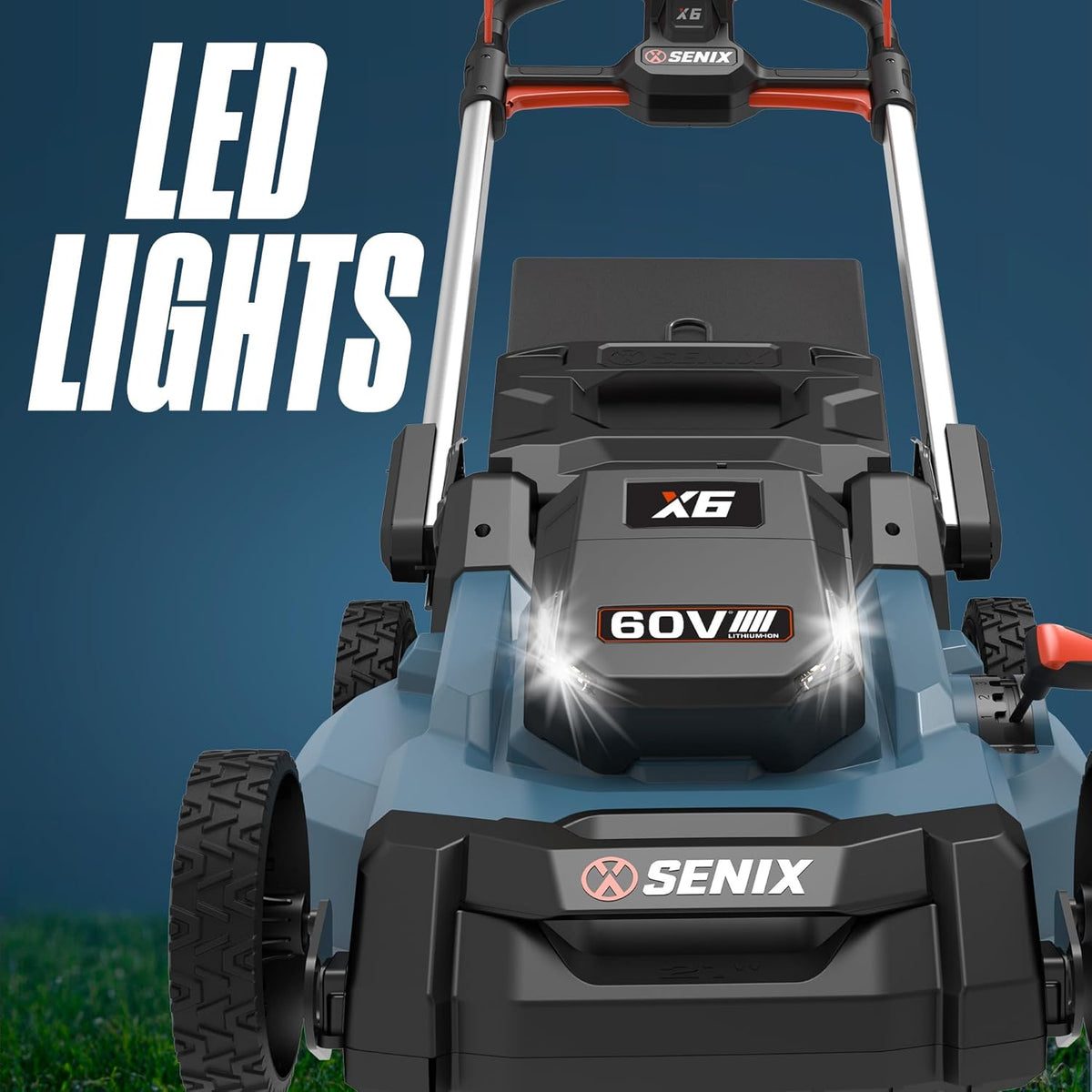 60 Volt Max 21-Inch 3-in-1 Cordless Push Lawn Mower with 6Ah Lithium-ion Battery & Charger L5463