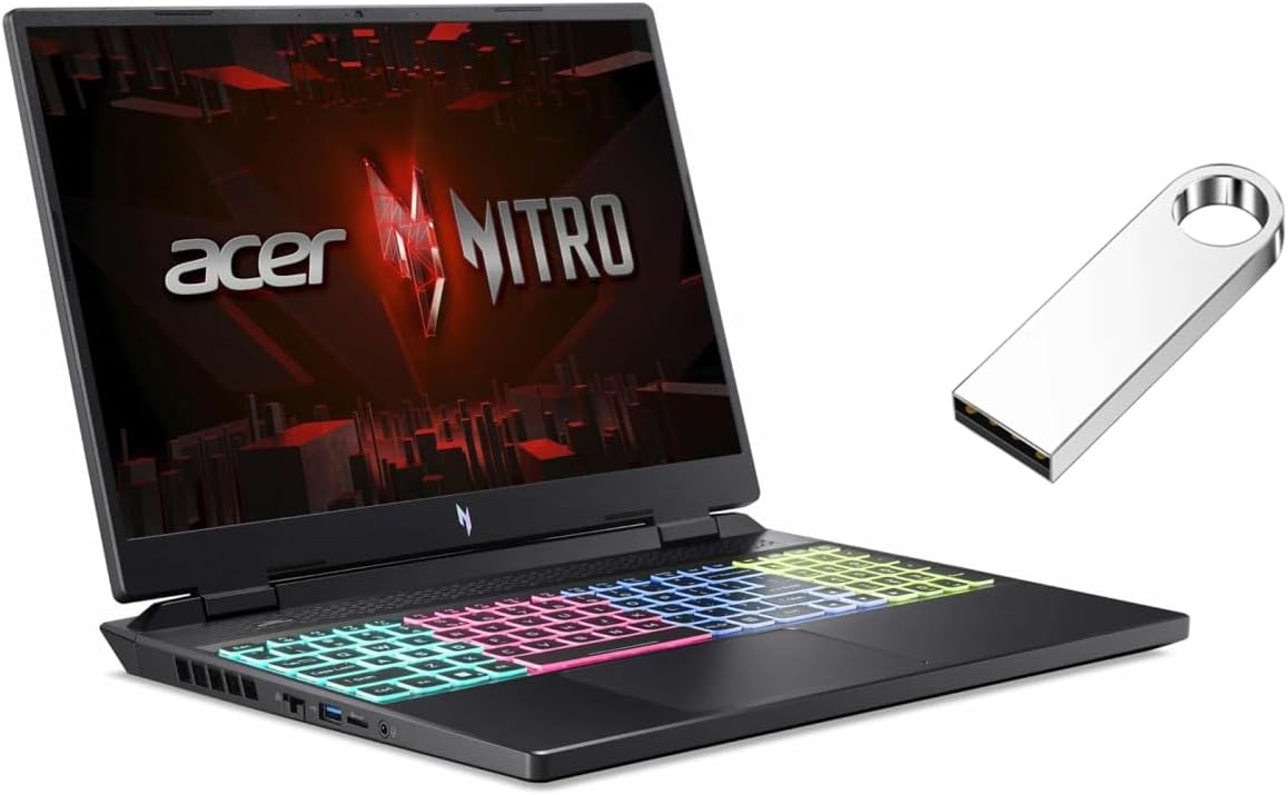 16” WUXGA 165Hz Gaming Laptop Intel Core i7-13620H GeForce RTX 4050 Backlit Keyboard 16GB RAM DDR5 1024GB SSD Windows 11 Home with 64GB USB Flash Drive H3161