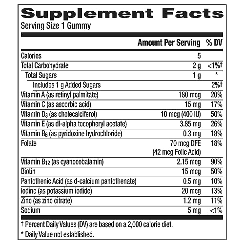 150 Count Tropical Punch Multivitamin Gummies L164576
