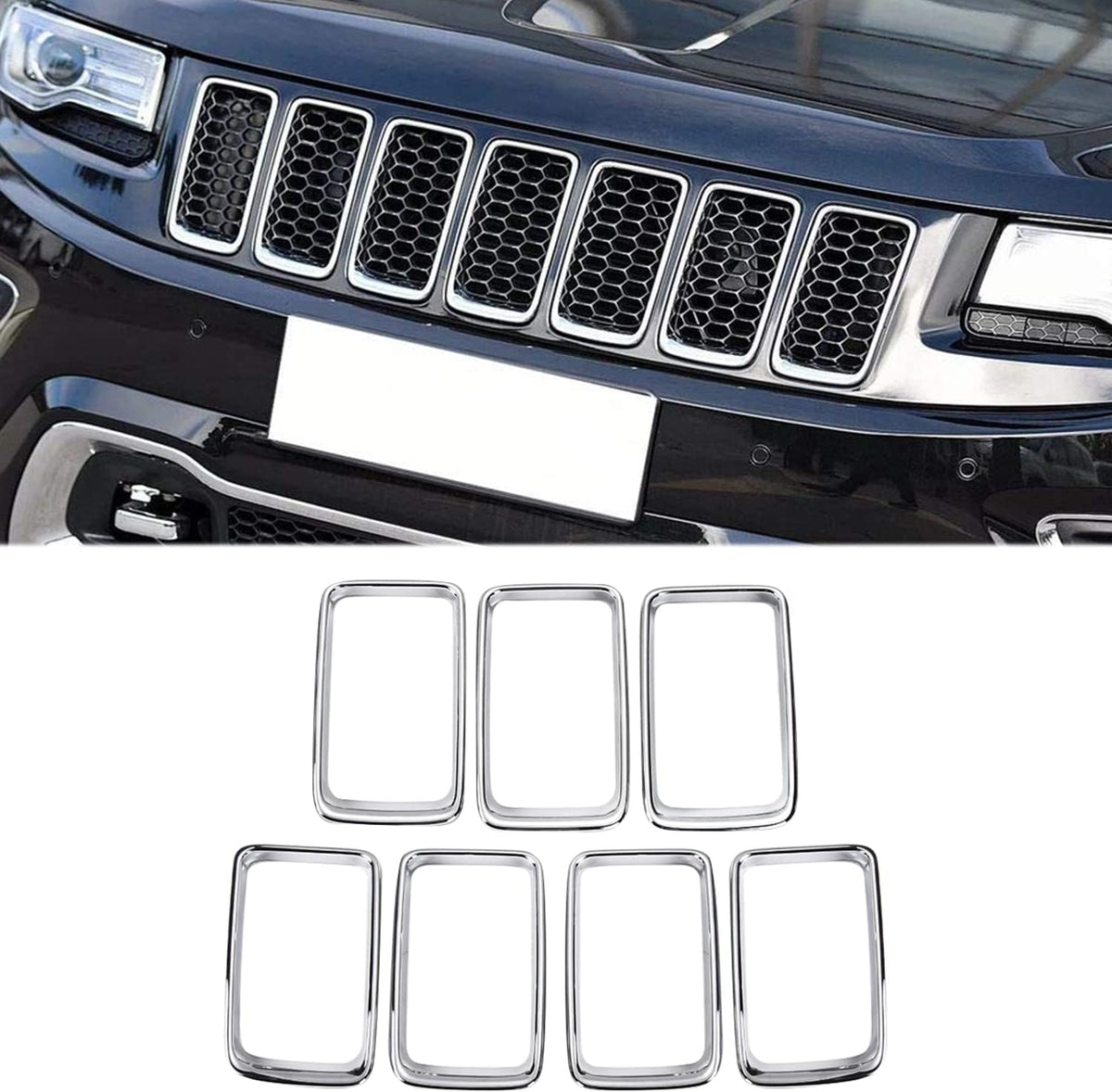 Black Clip-on Grille Inserts Trim Kit Z87850
