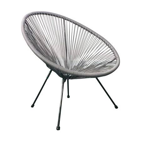 Gray 3 Piece Weave Lounge Chair M584