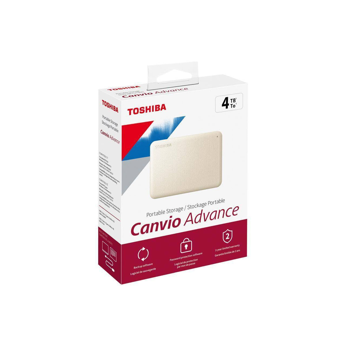 4 TB Portable Hard Drive - White R887121