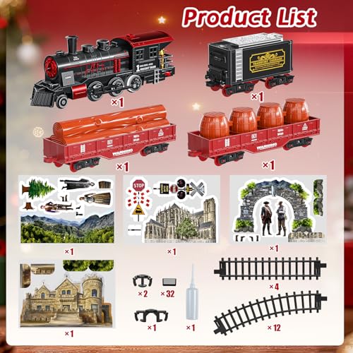 Train Set with Smokes Lights and Sound Electric Track Trains Y423