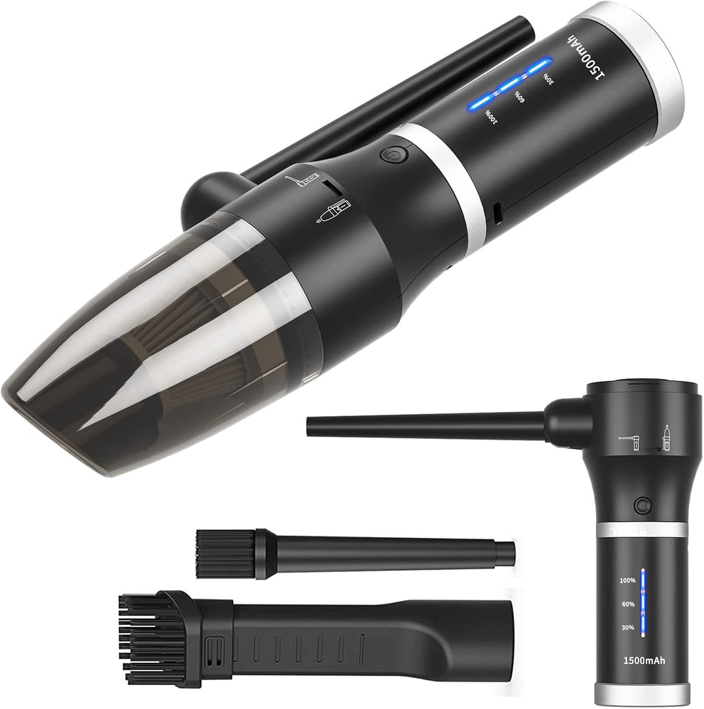3 in1 Compressed Air Duster & Vacuum, 77000 RPM Cordless, 15000mAh, 2 Speeds, Detachable Battery J194205