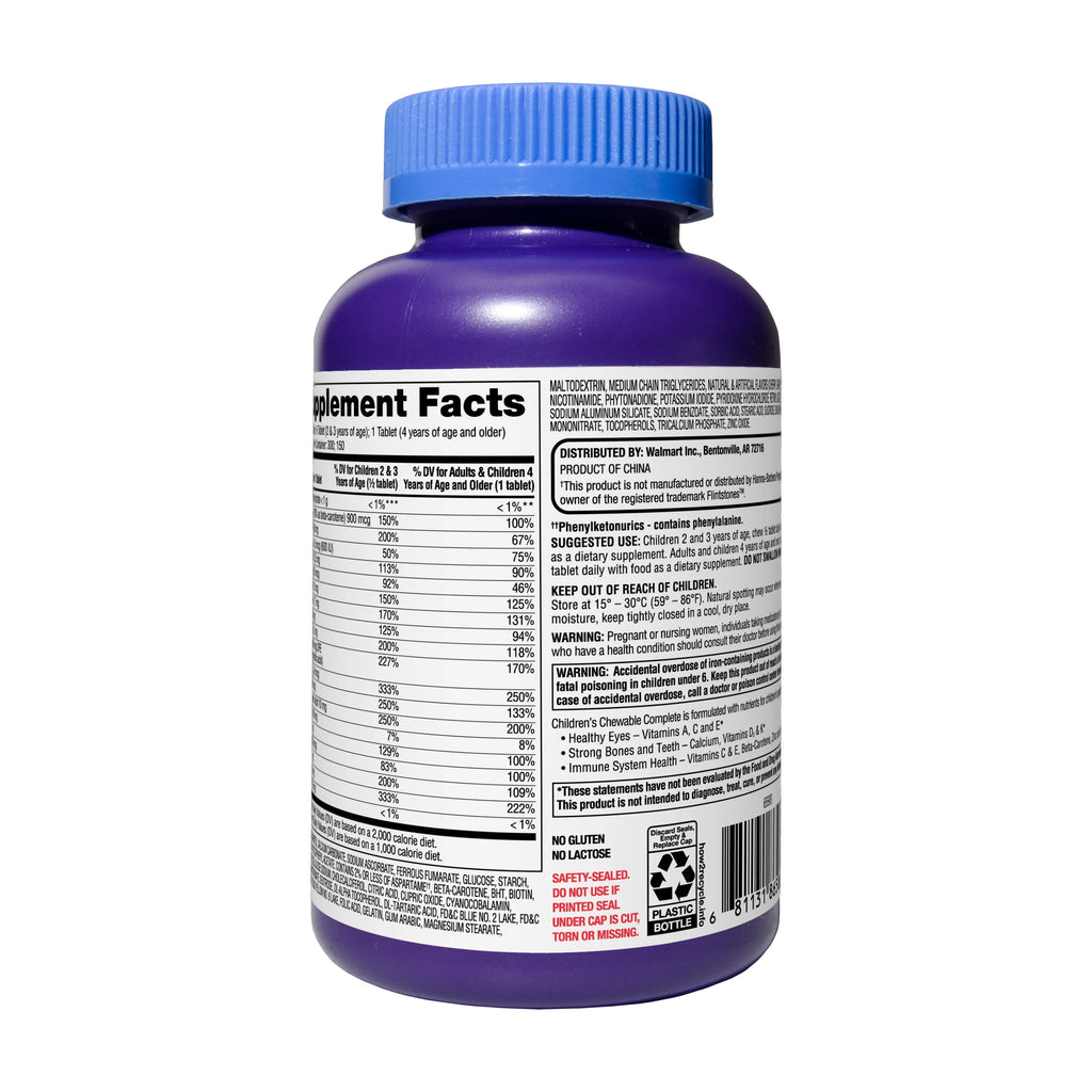 150 Count Children's Chewable Multivitamin Tablets W768733
