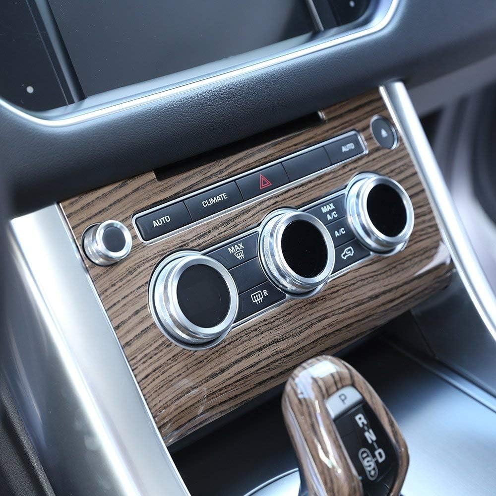 ABS Plastic Central Console A/C Volume Control Panel Cover Trim Pack of 2 Y12078