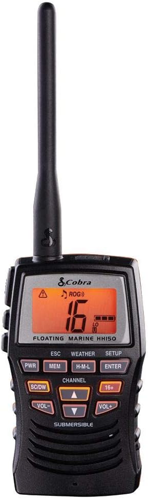 Floating Handheld VHF Radio 6 Watt Submersible Grey I853