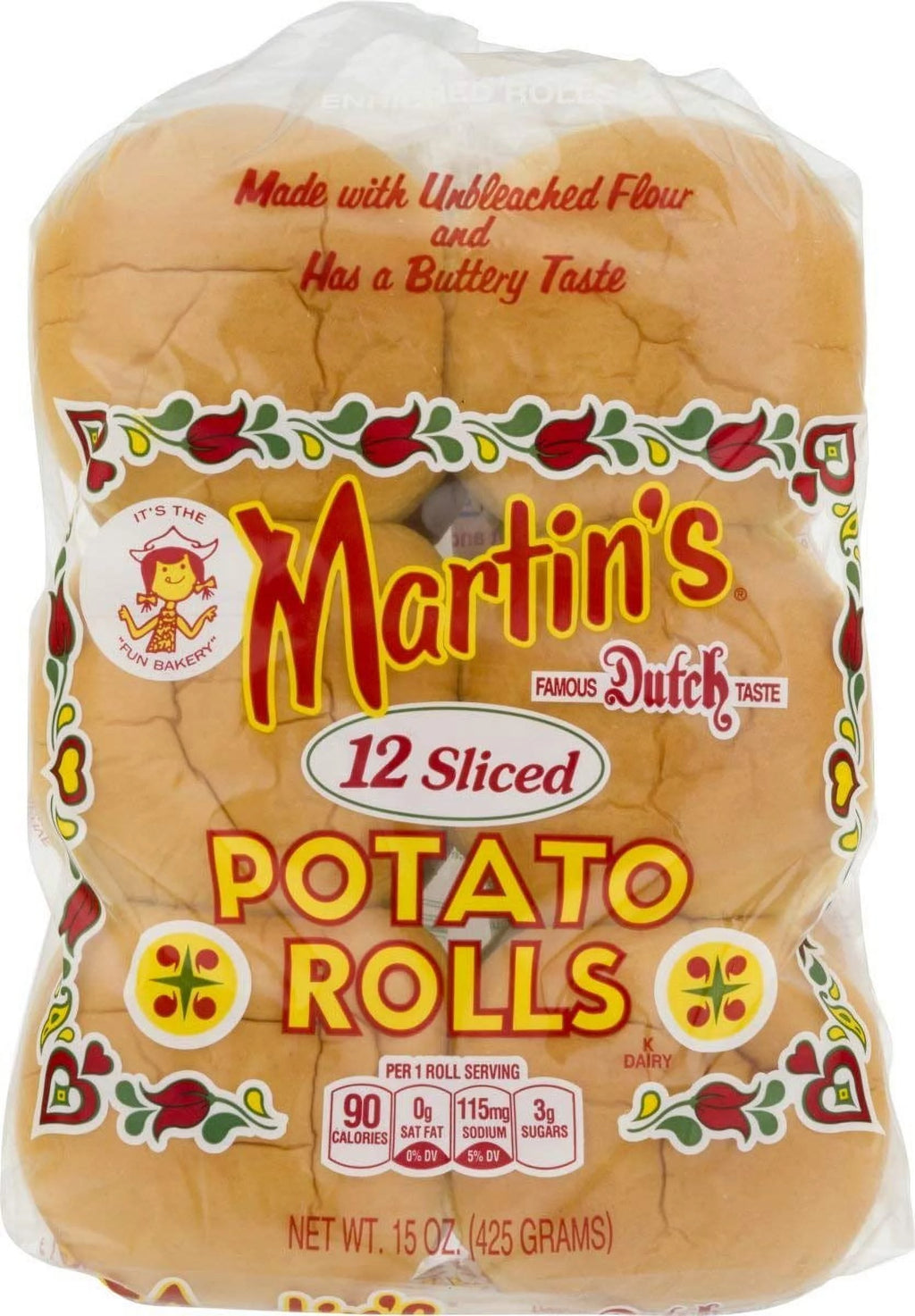 12 Pk 15 Oz Potato Rolls U88995