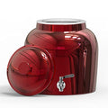 Porcelain Ceramic Crock Water Dispenser with Stainless Steel Faucet, Silver Chrome G606