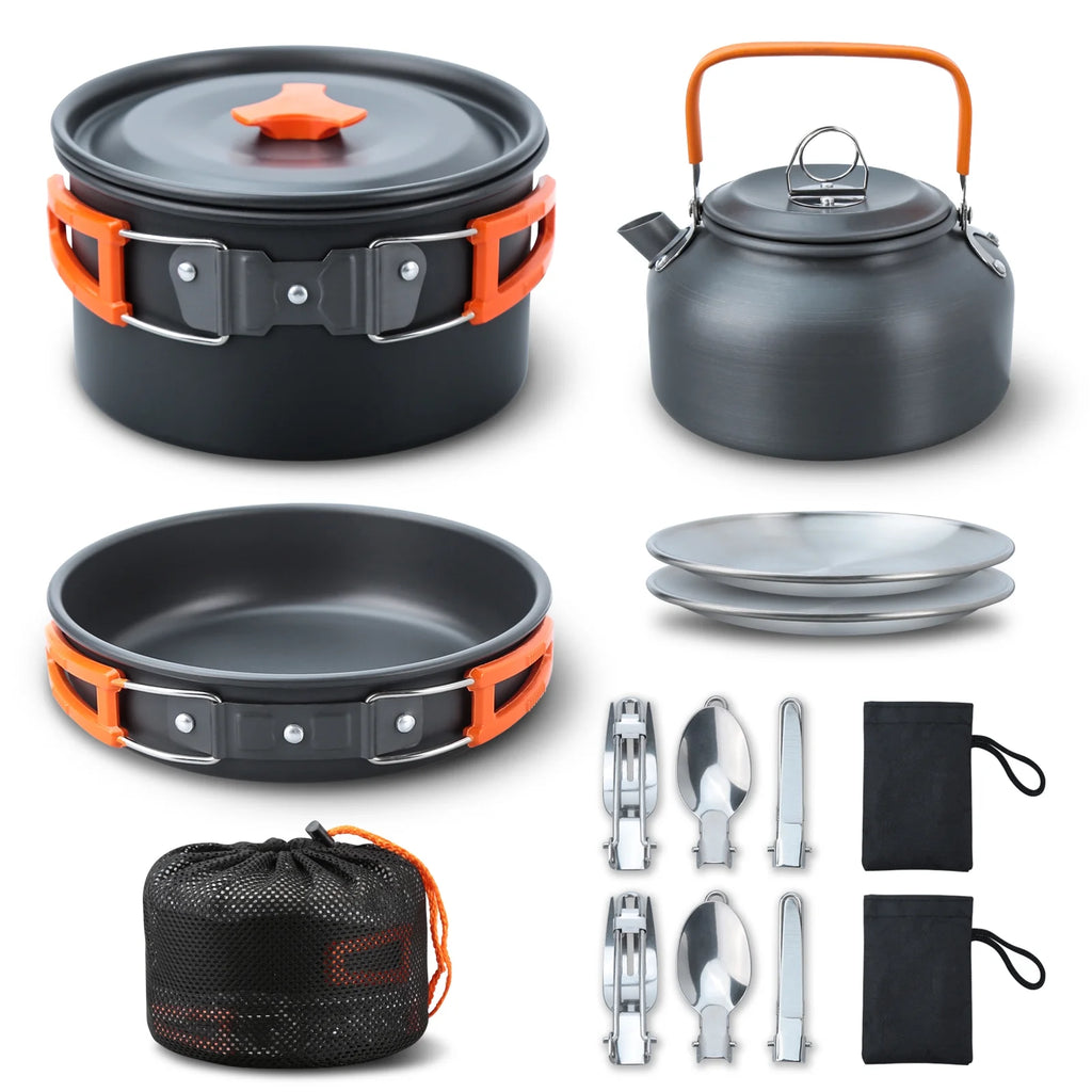 16pcs Camping Cookware Set L536795