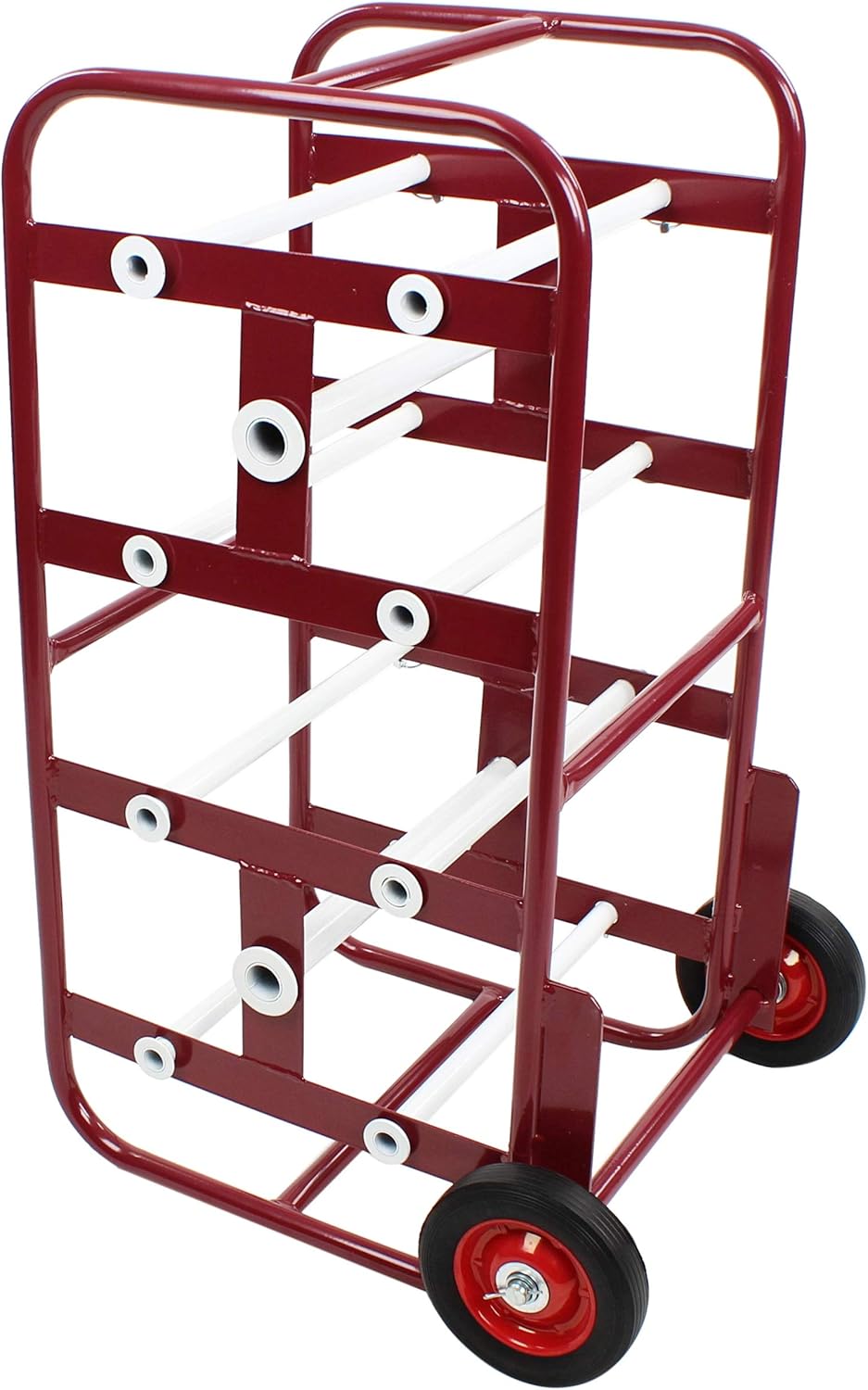 Red Wire Spool Rack with Wheels C383170