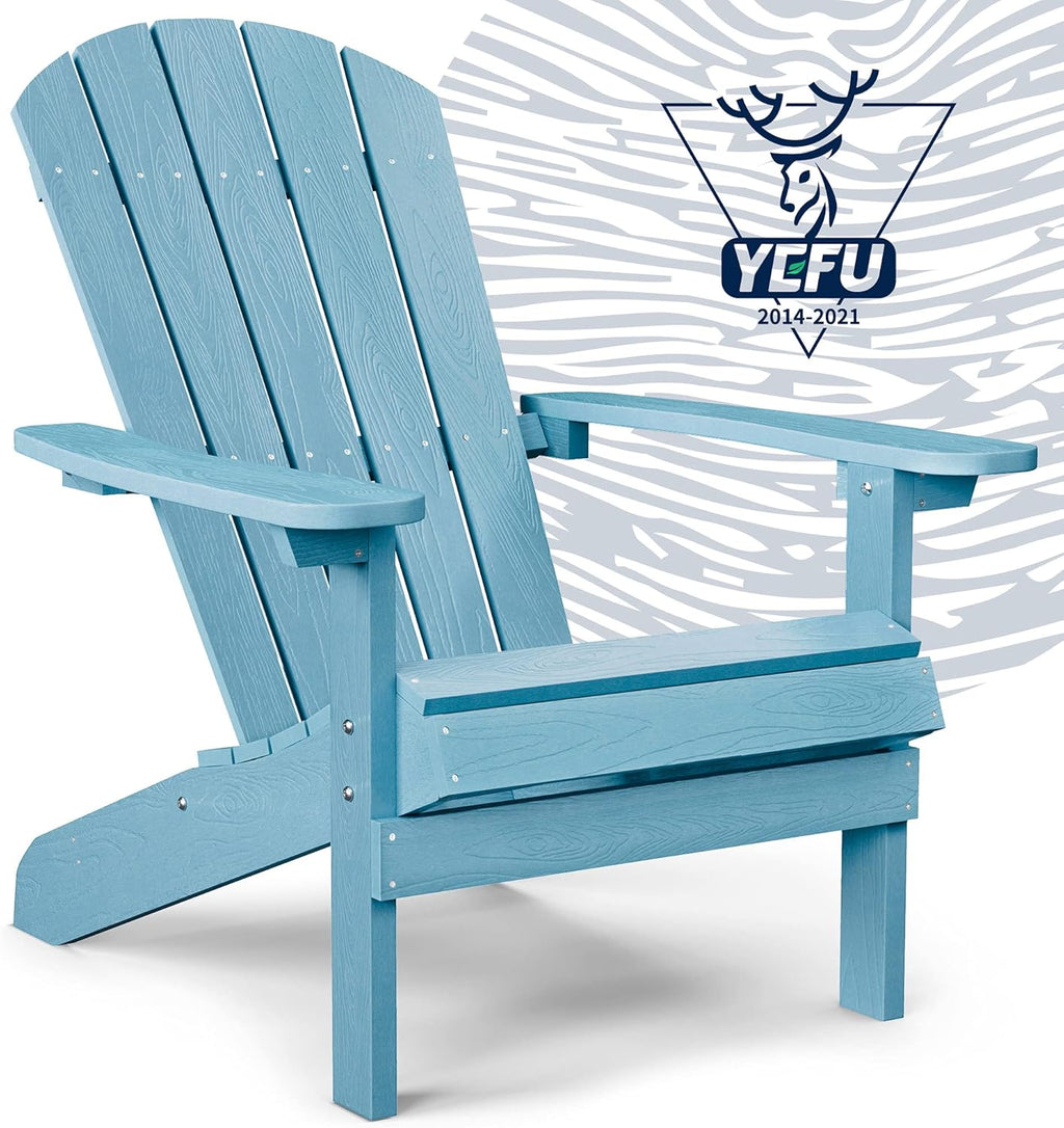 Black Plastic Weather Resistant Adirondack Chair C2769