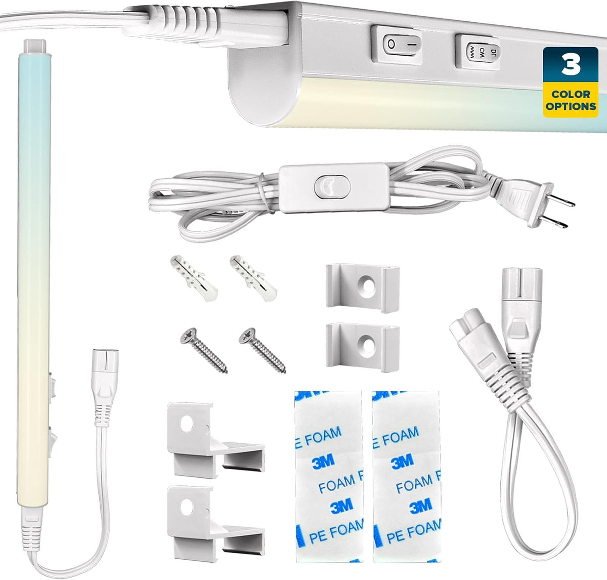 34 Inch LED Under Cabinet Light Kit, 3 Color Option, 12W R334