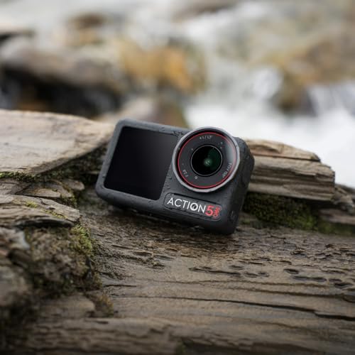 Action Camera 4K with 1/1.3" Sensor, 3 Batteries, Dual OLED Touchscreens J257