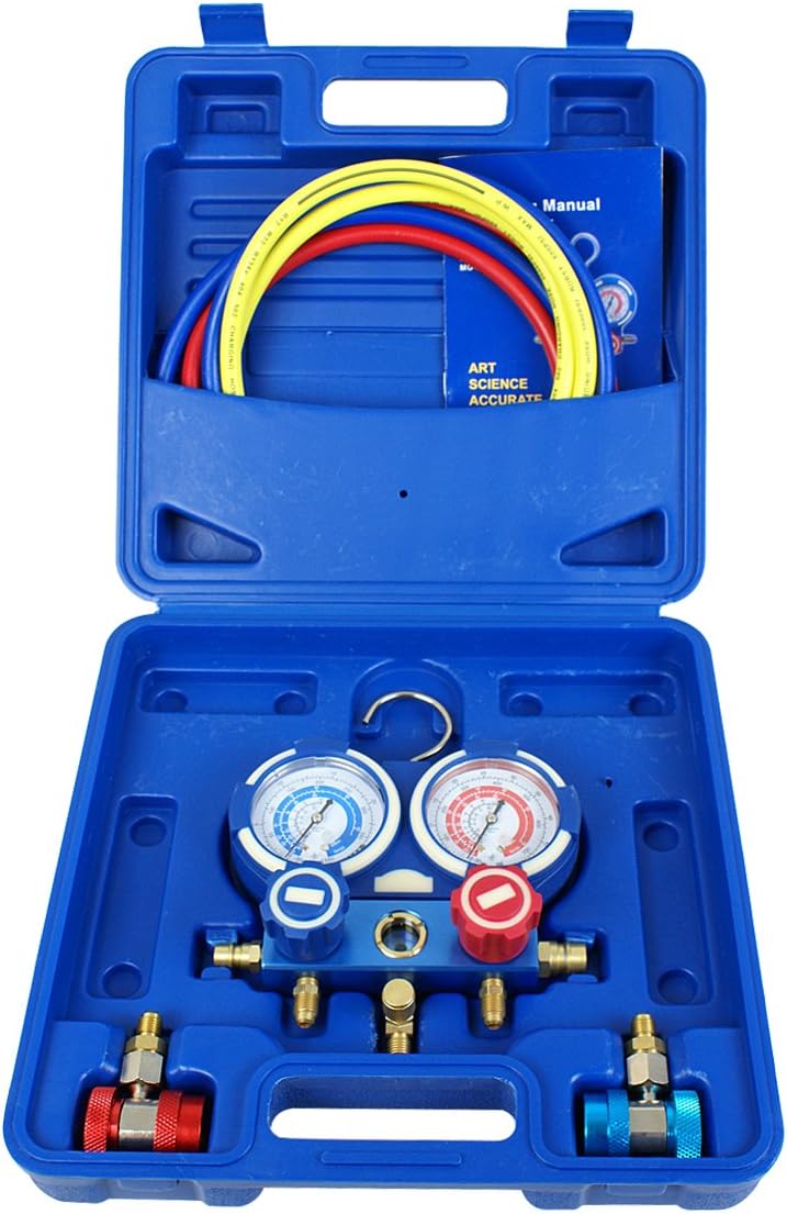A/C Manifold Gauge Set R134a Brass 1/4 SAE Fittings O941850