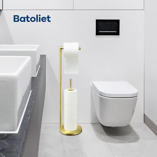 Toilet Paper Holder Stand with Storage J19254