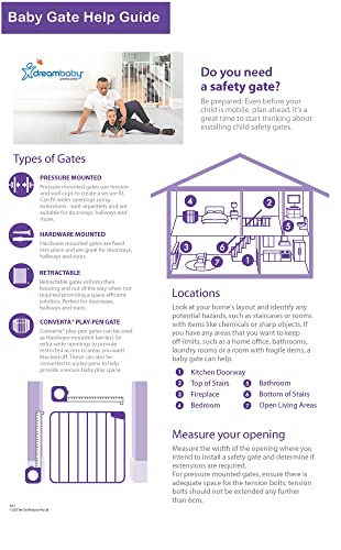 White Extra-Wide Baby Safety Gate G343
