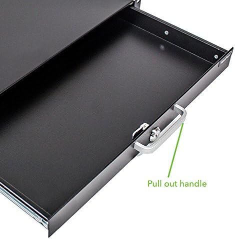 19 Inch 1U Rack Mount Drawer with Key W8440