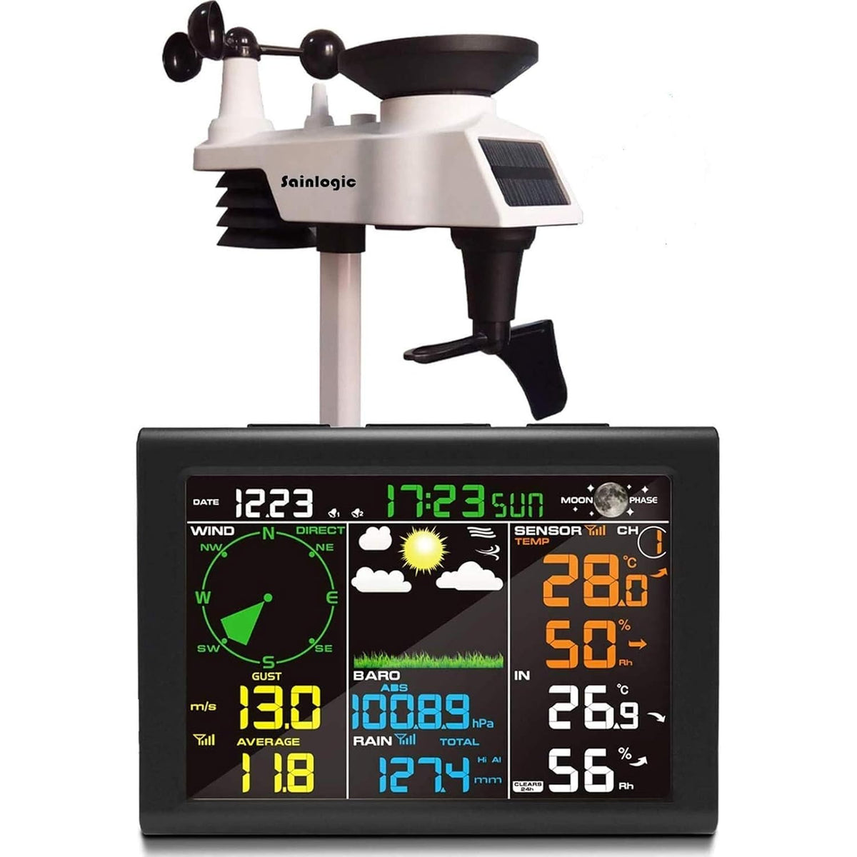 Wireless 5-in-1 Weather Station with Outdoor Sensor V3049