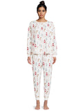 Women's Christmas Top and Pants Pajama Set, 2-Piece S372453