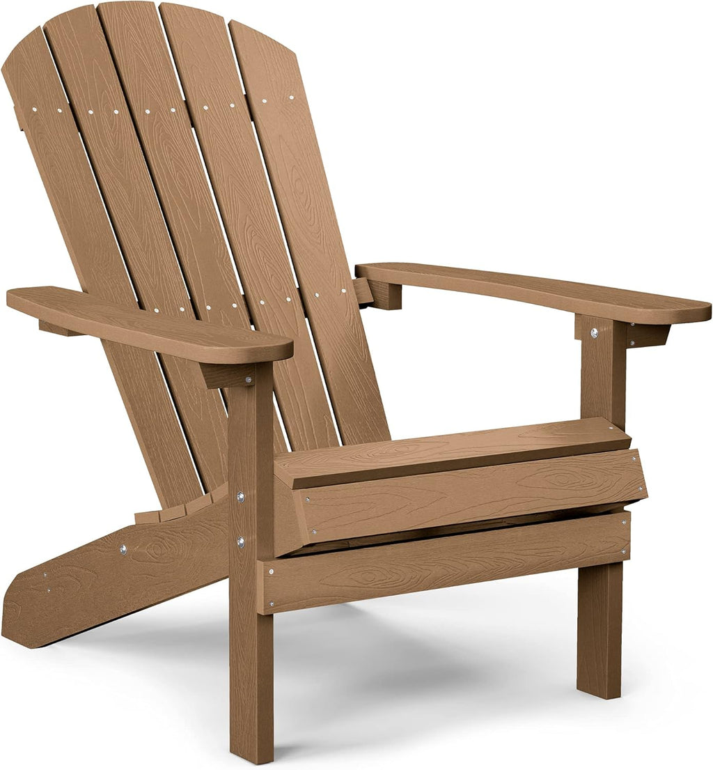 Black Plastic Weather Resistant Adirondack Chair C2769