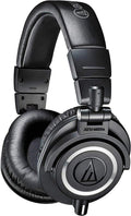 Black Professional Studio Monitor Headphones with Detachable Cable Y11113