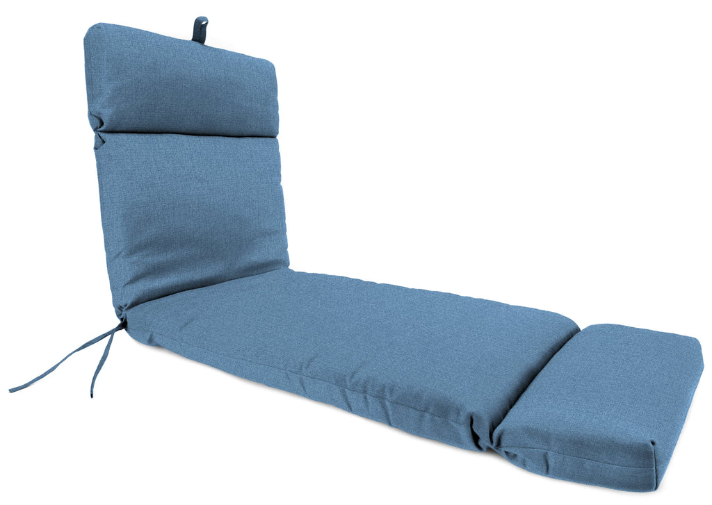 Yellow Rectangular Outdoor Chaise Lounge Cushion with Ties H890