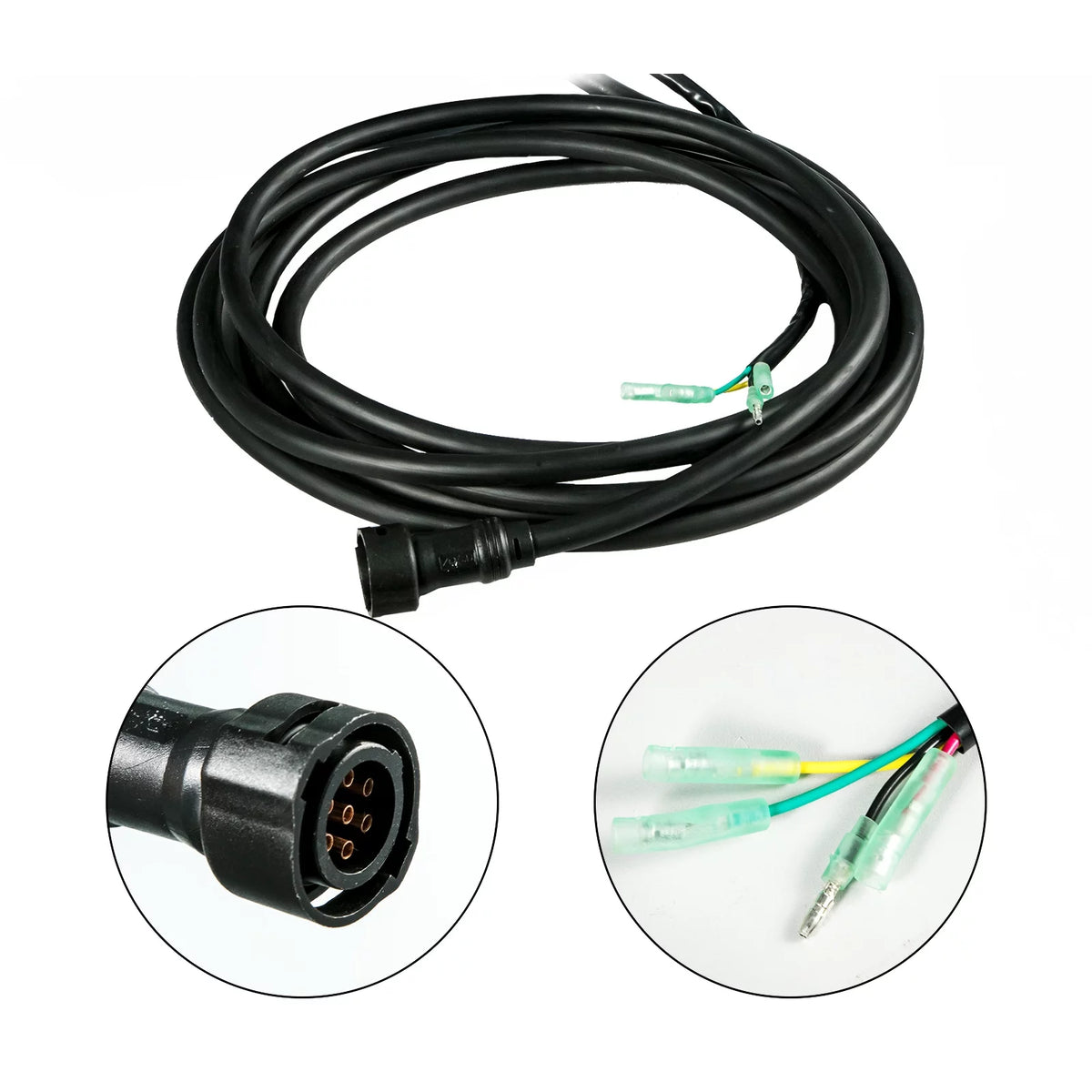 Boat Throttle Control Box with Safety Lanyard and Key Switch V647
