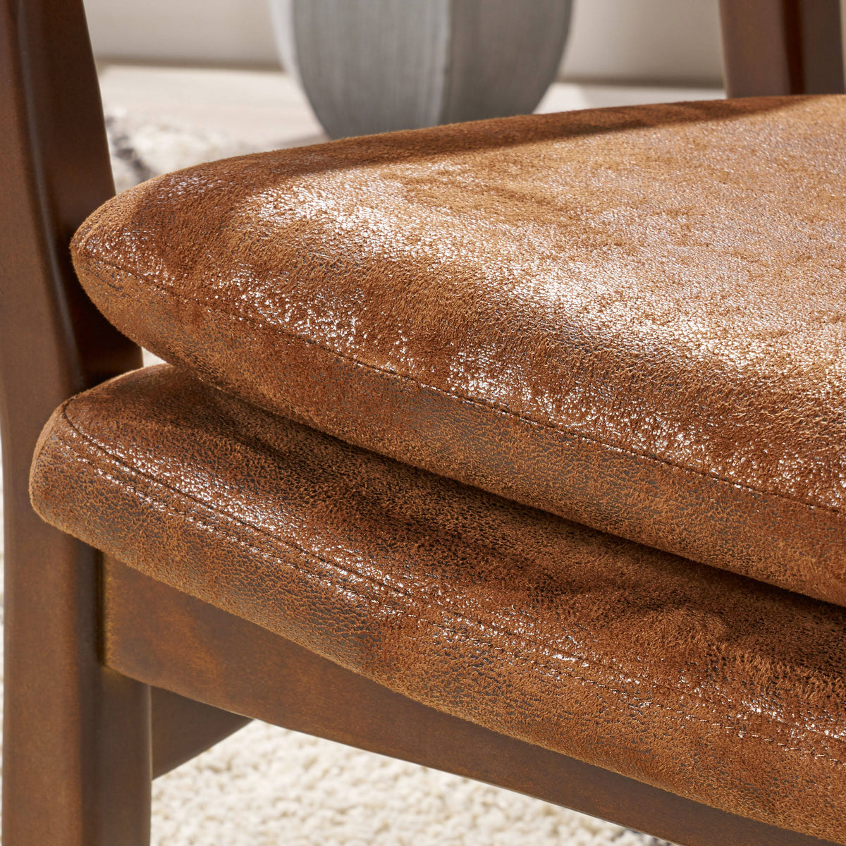 Espresso Brown Contemporary Club Chair T251