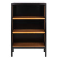 3 Shelf Wood Back Etagere - Black / Natural Z364015