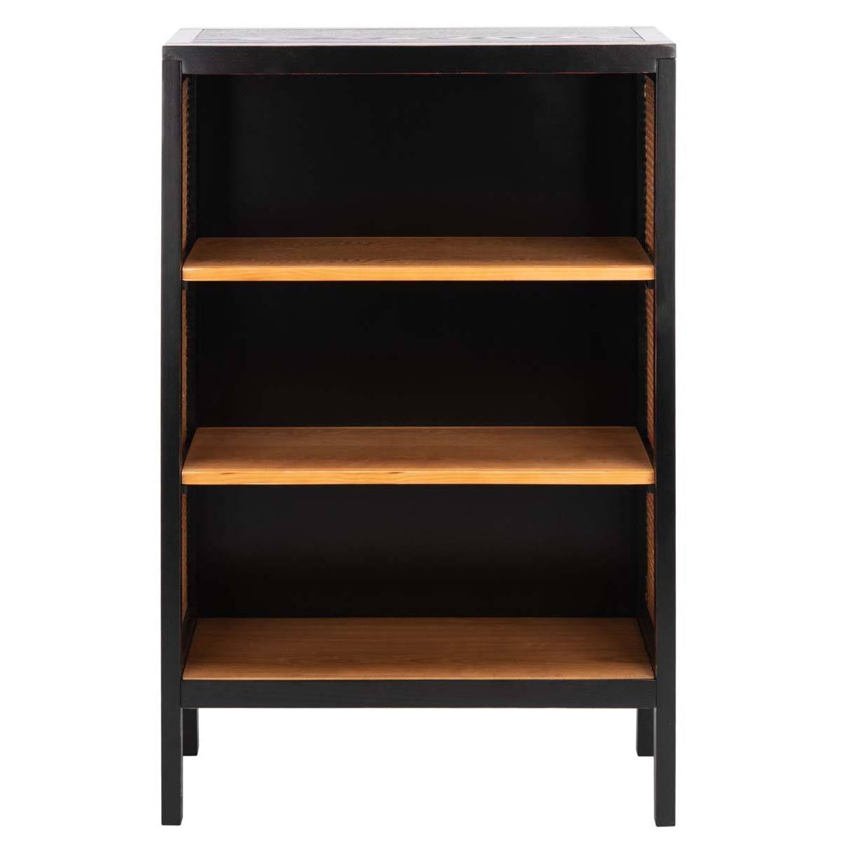 3 Shelf Wood Back Etagere - Black / Natural Z364015